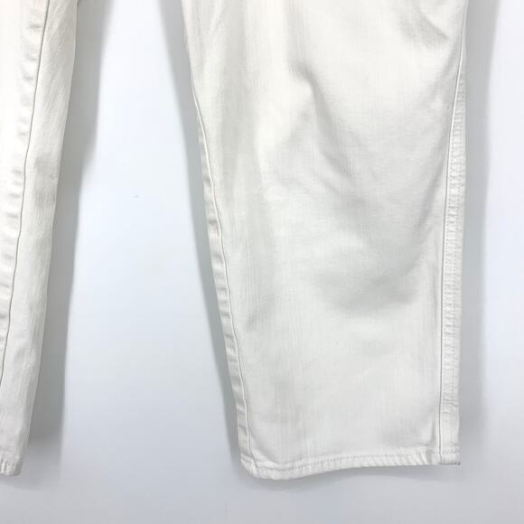 Chicos The Platinum Crop Jeans Womens Size 1.5 US 10 White Stretch Denim - Picture 4 of 6
